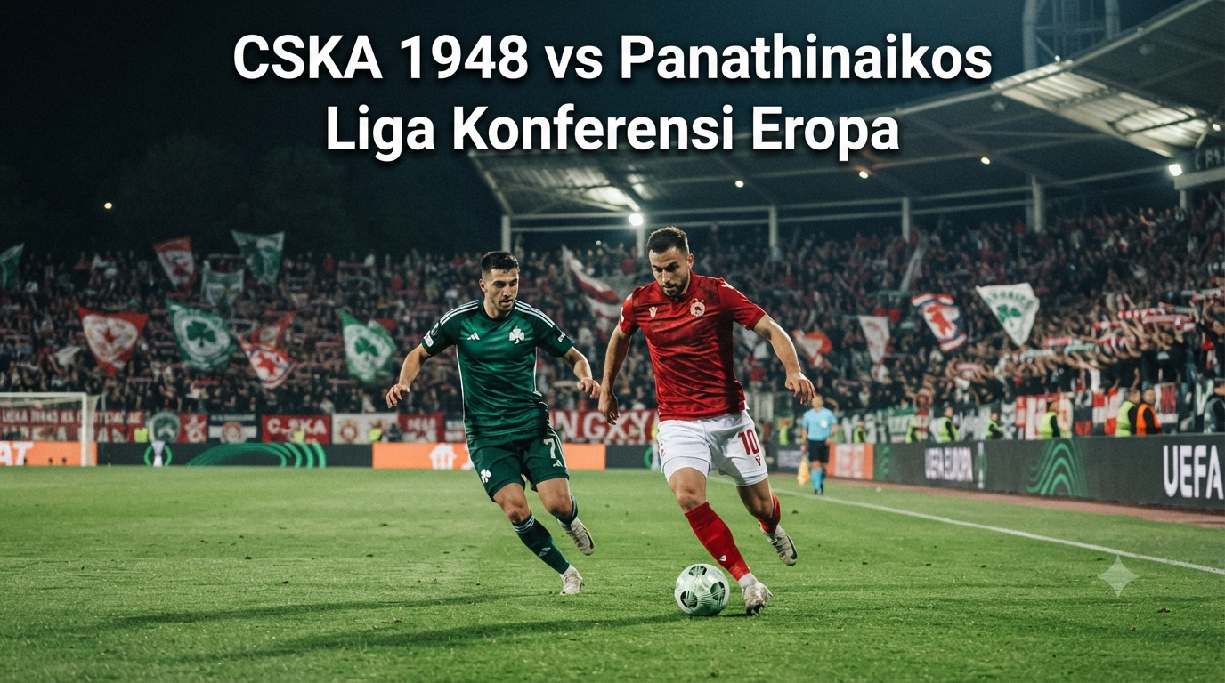 Jalalive Hadirkan Berita dan Streaming CSKA 1948 vs Panathinaikos Liga Konferensi Eropa Hari Ini