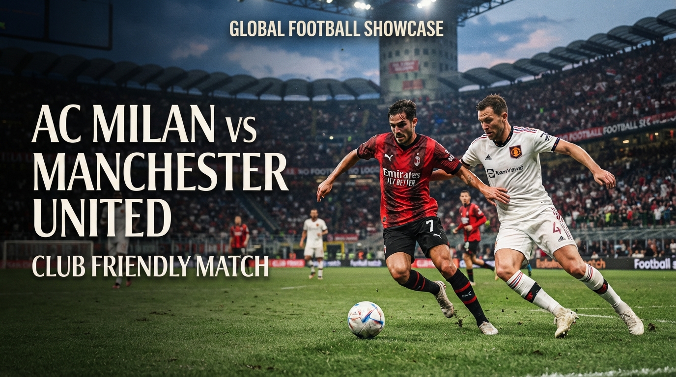 Jalalive Sajikan Streaming AC Milan vs Man United Malam Ini Pukul 21.45 WIB, Laga Club Friendly Sarat Perhatian
